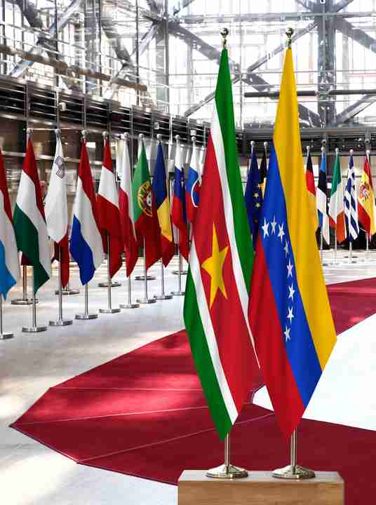 Suriname Venezuela Flags