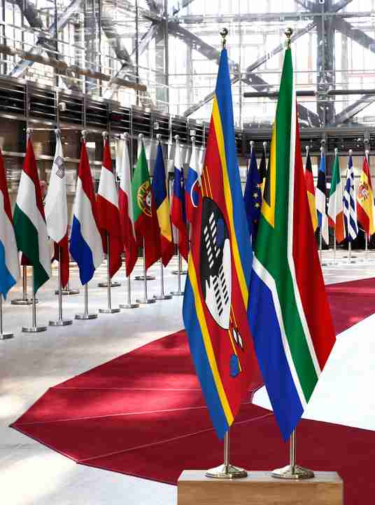Eswatini South Africa Flags