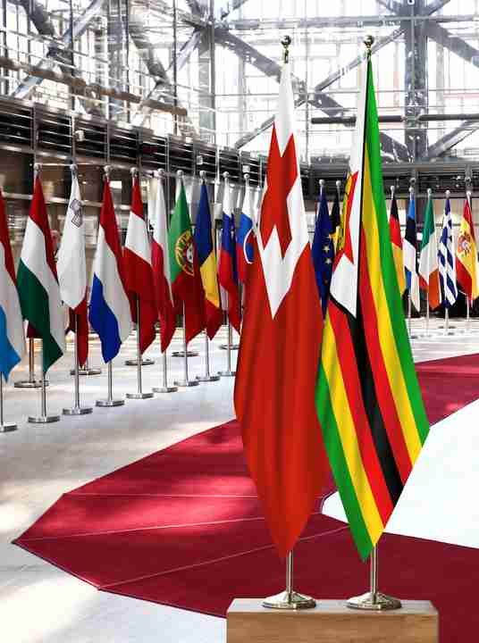 Tonga Zimbabwe Flags