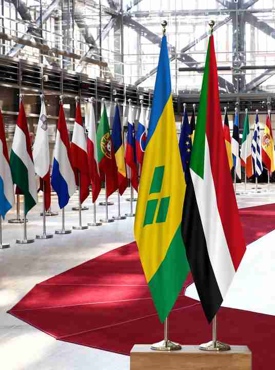 Saint Vincent and the Grenadines Sudan Flags