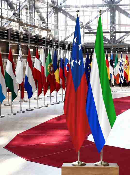 Samoa Sierra Leone Flags