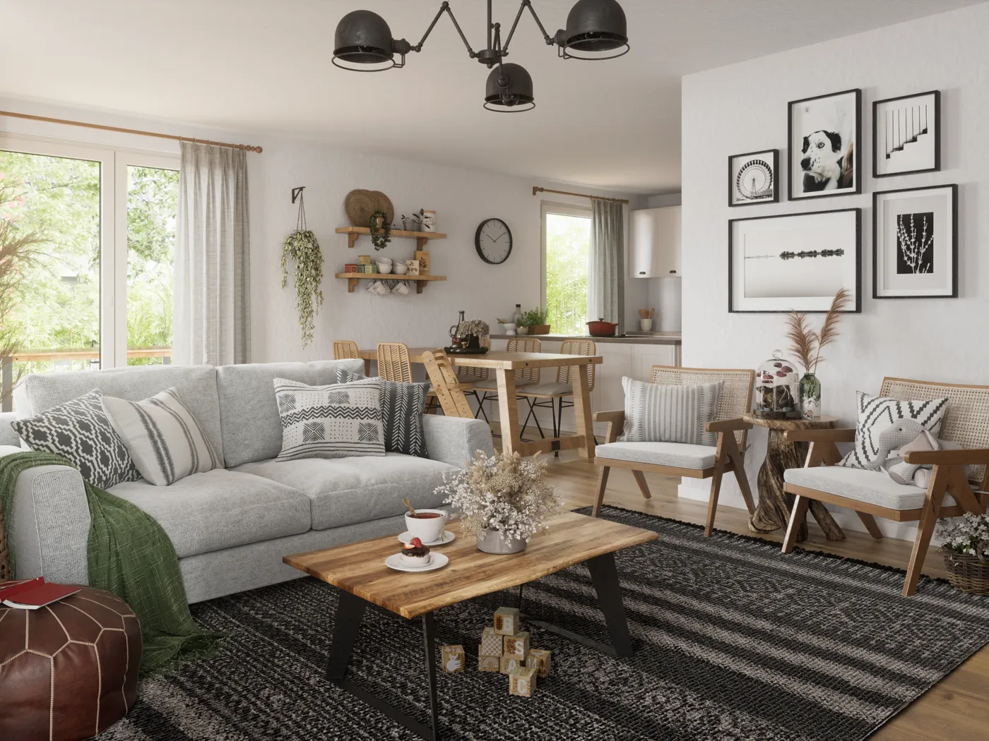 Musterhaus Rathenow Bungalow 100 Bungalow Massivhaus Einfamilienhaus Schlüsselfertig Effizienzhaus 40, Effizienzhaus 55 KFN Förderung 102 m² 3 Zimmer