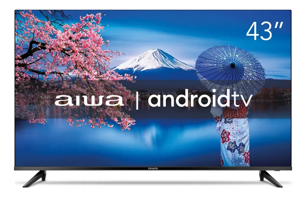Smart TV 43 AIWA Android Full HD HDR10 Dolby Audio AWS-TV-43-BL-02-A