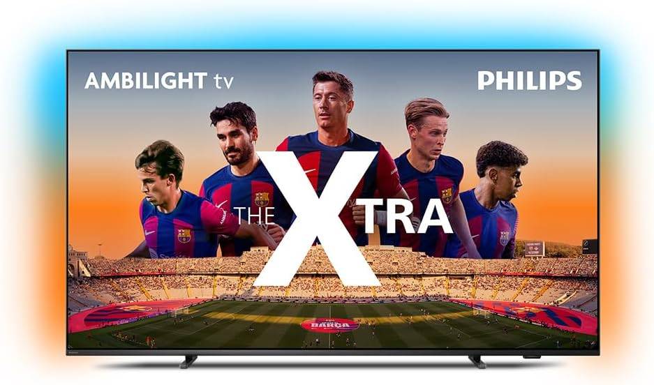 Smart TV 65 Philips The Xtra QD-Mini LED 4K 120Hz Google TV 65PML9118/78
