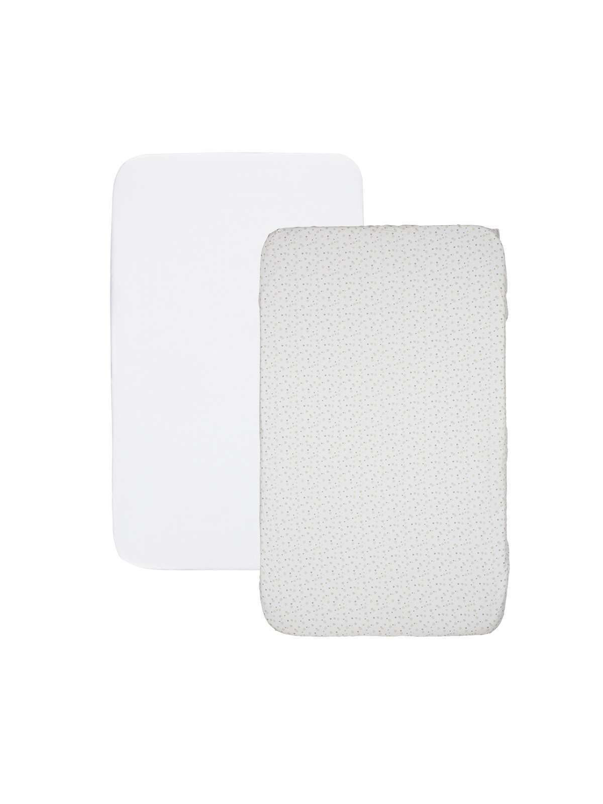 Set lenzuola culla 2 pezzi light grey per next2me - CHICCO