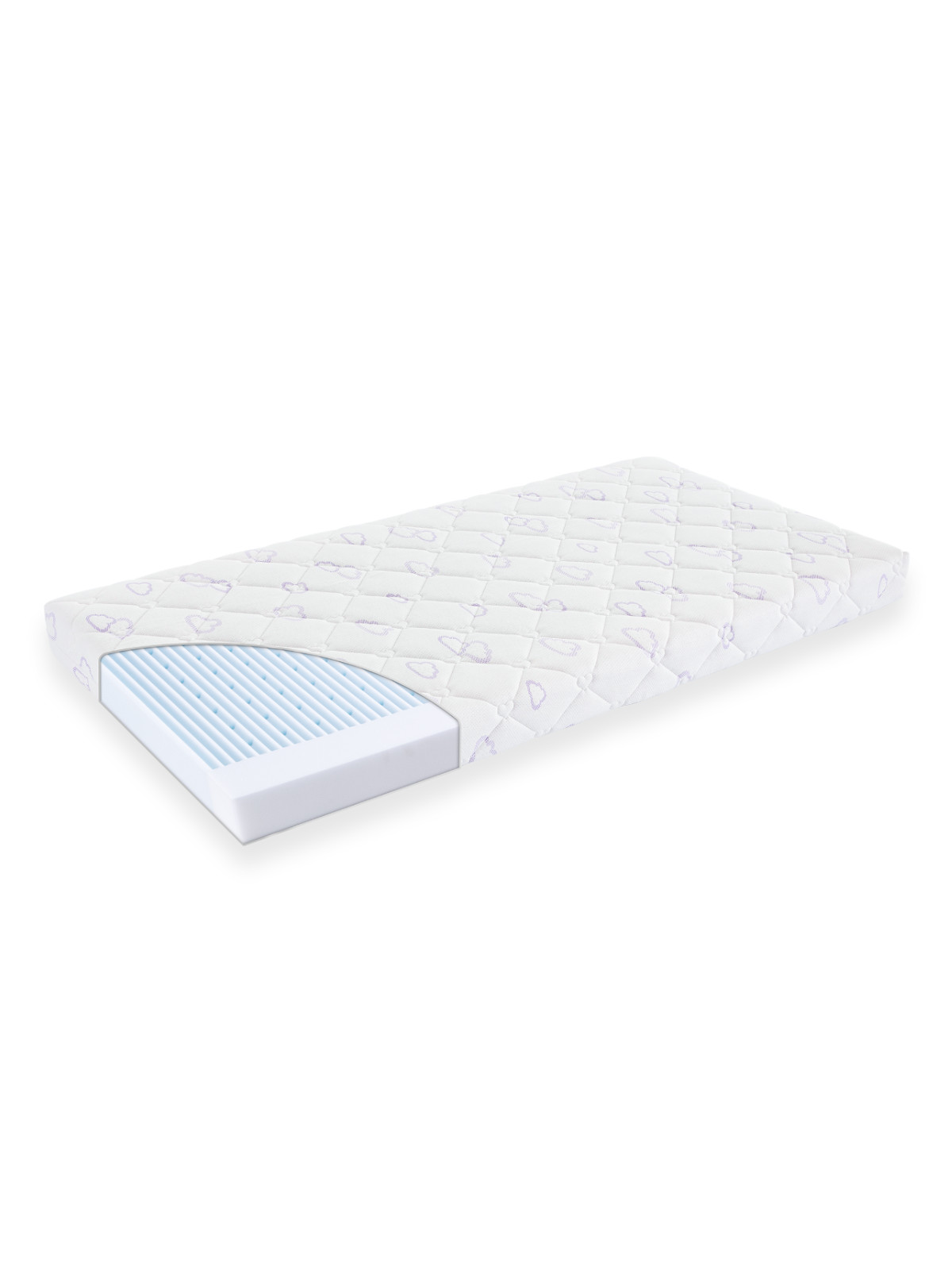 Materasso traumeland trapuntato snowflake bianco 63x125 - TRAUMELAND