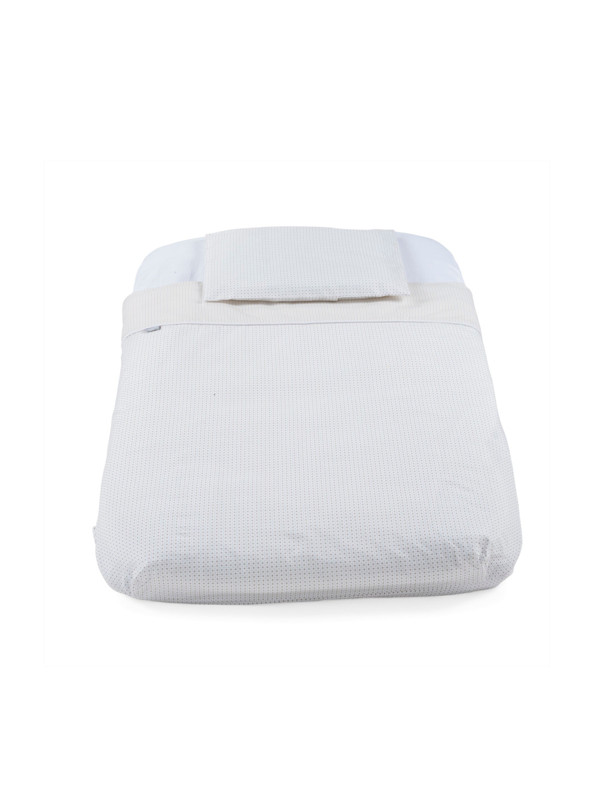 Set culla con piumino 4 pz grey stripes per next2me - CHICCO