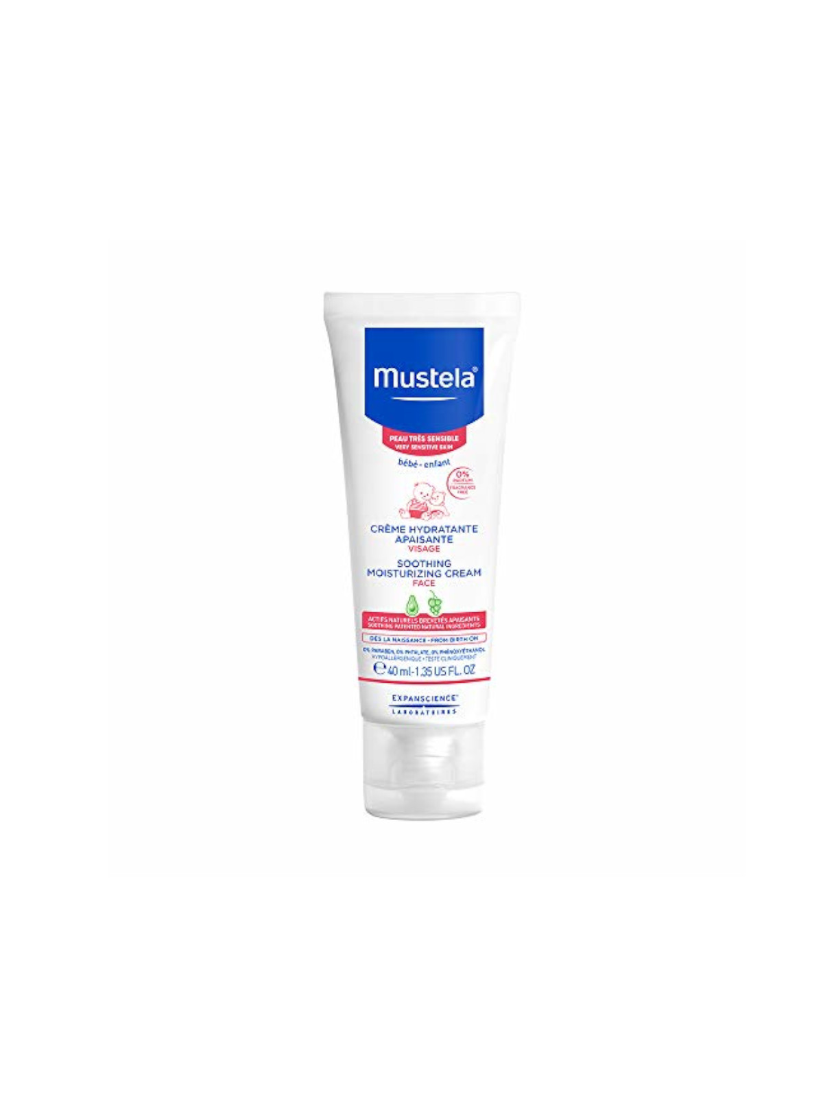 Mustela crema idratante lenitiva viso 40 ml - MUSTELA