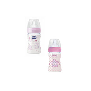 Biberon Benessere 150ml silicone rosa Colori Assortiti - CHICCO