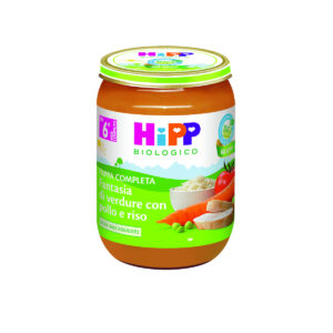 Pappa pronta Fantasia di vedure pollo pollo riso 190g - HiPP