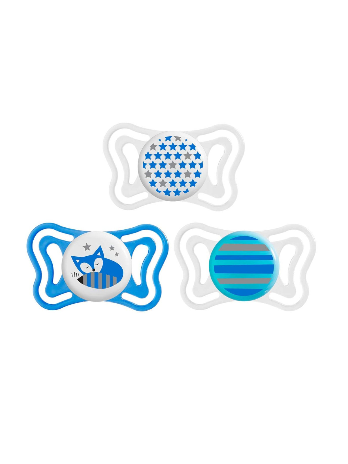 Succhietto physio light boy silicone 6-16 mesi 2 pz <strong>colori assortiti</strong> - Chicco