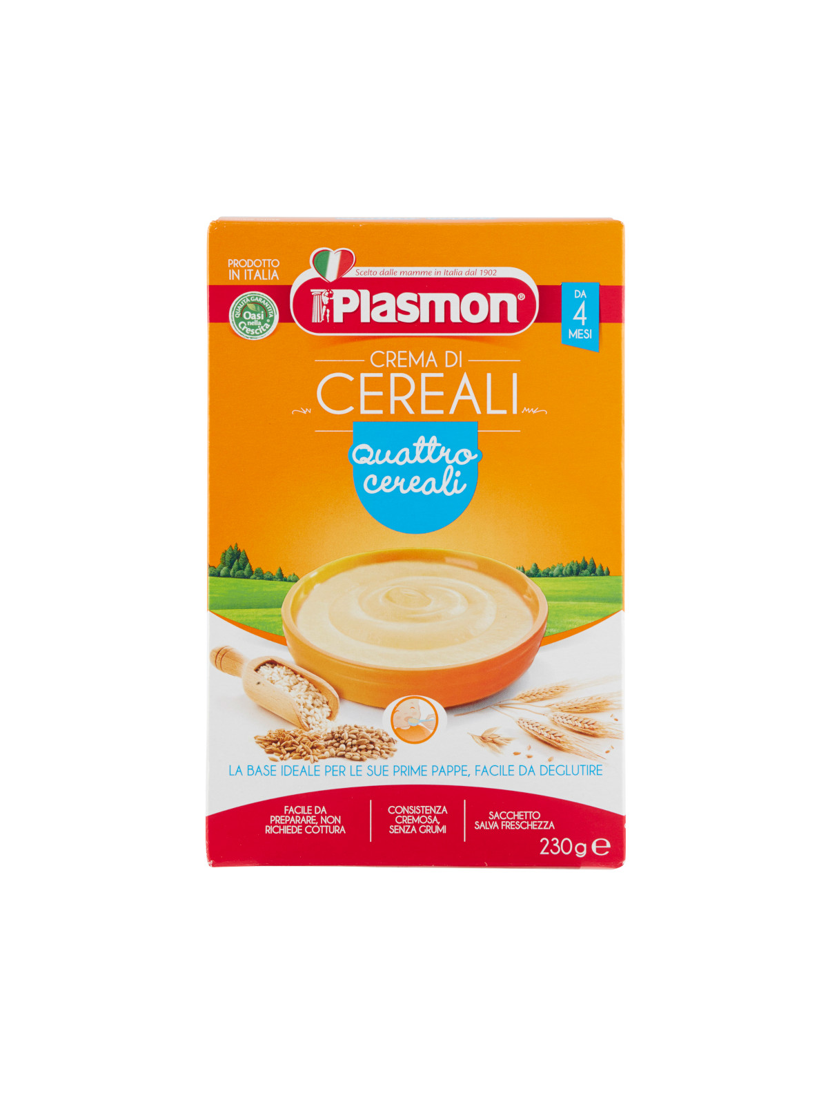 Plasmon - cereali - crema ai 4 cereali - 2x230g - Plasmon