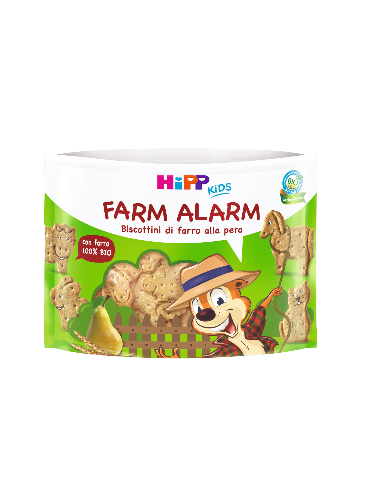 Farm alarm - biscottini di farro alla pera (kids) 45 gr - Hipp