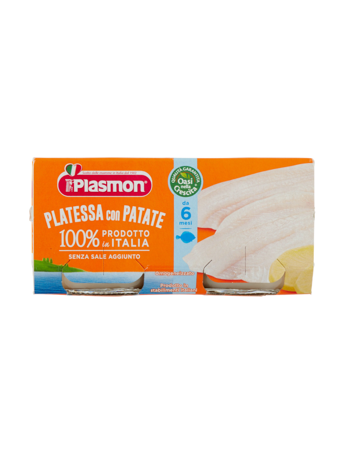 Plasmon - omogeneizzato platessa - 2x80g - Plasmon