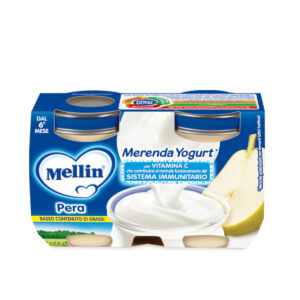 MELLIN Merenda yougurt pera 2x120 gr - MELLIN