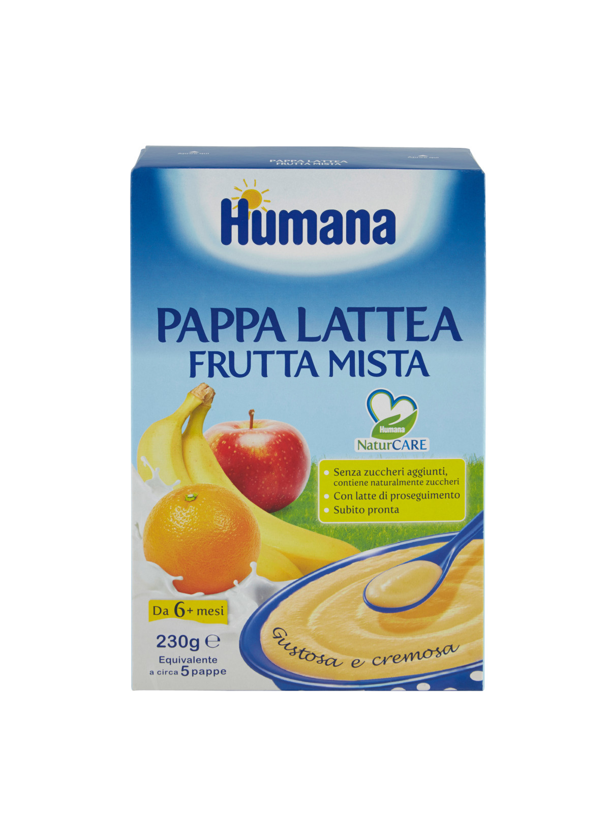 Humana pappa lattea frutta mista 230 gr - HUMANA