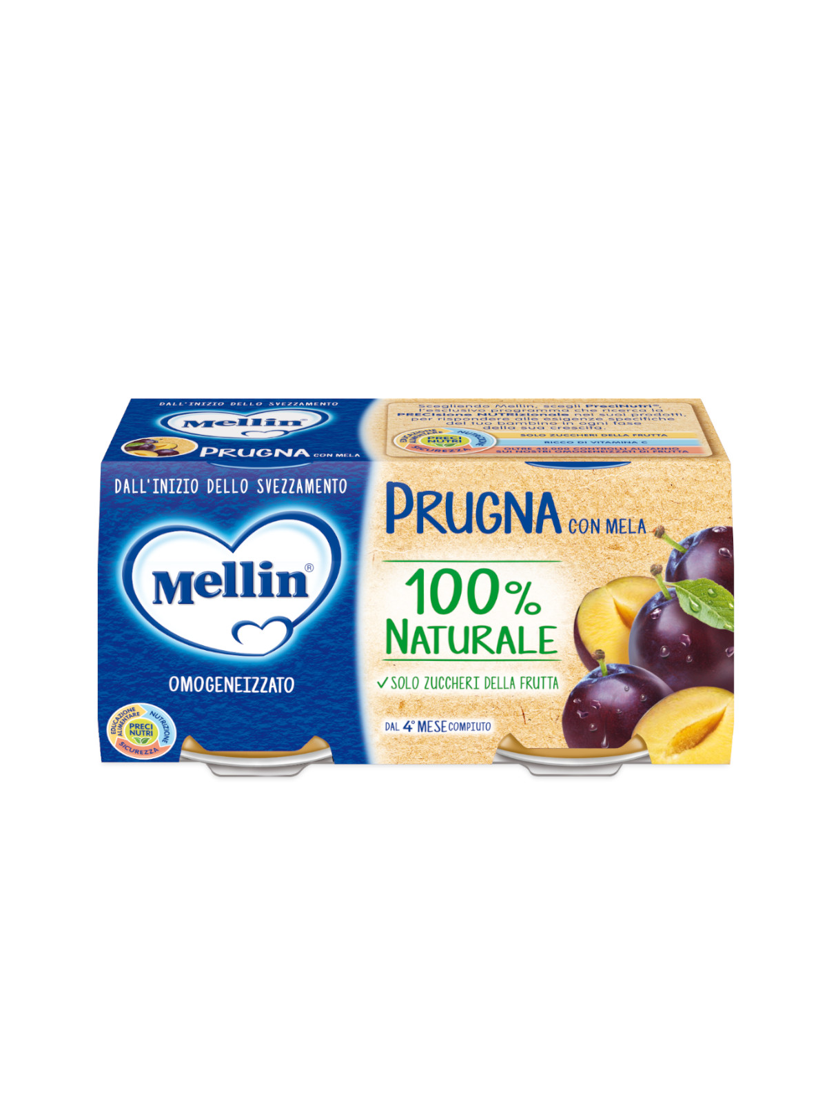 Mellin omogeneizzato prugna 2x100 gr - Mellin