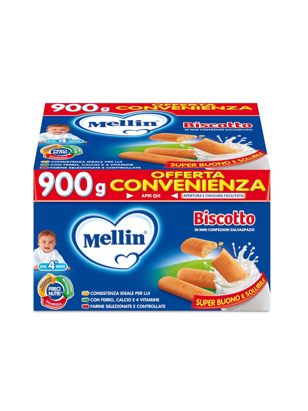 Mellin biscotto intero 900 gr - MELLIN