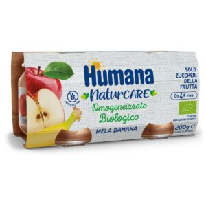 Humana omogeneizzato mela banana biologico 2x100 gr - Humana