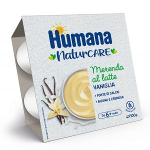 Humana merenda latte vaniglia 4x100 gr - Humana