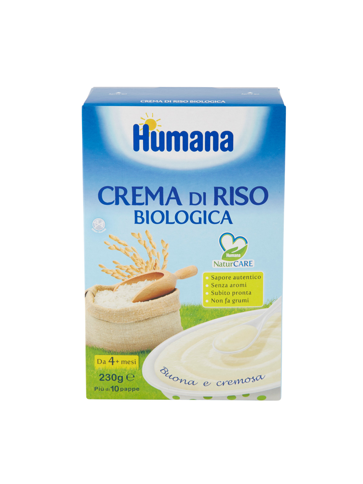 HUMANA Crema di riso biologica 230 gr - Bimbostore