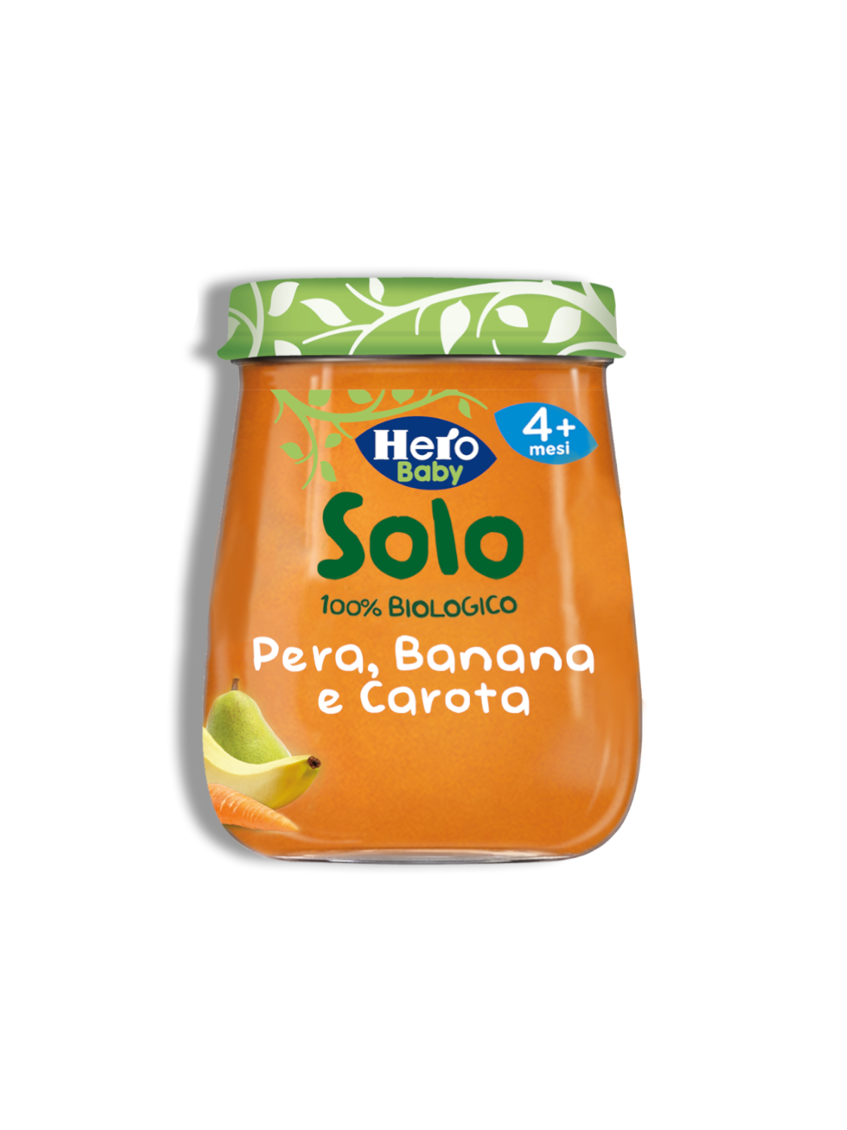 Omogeneizzato pera banana carota 1x120 gr - Hero Solo