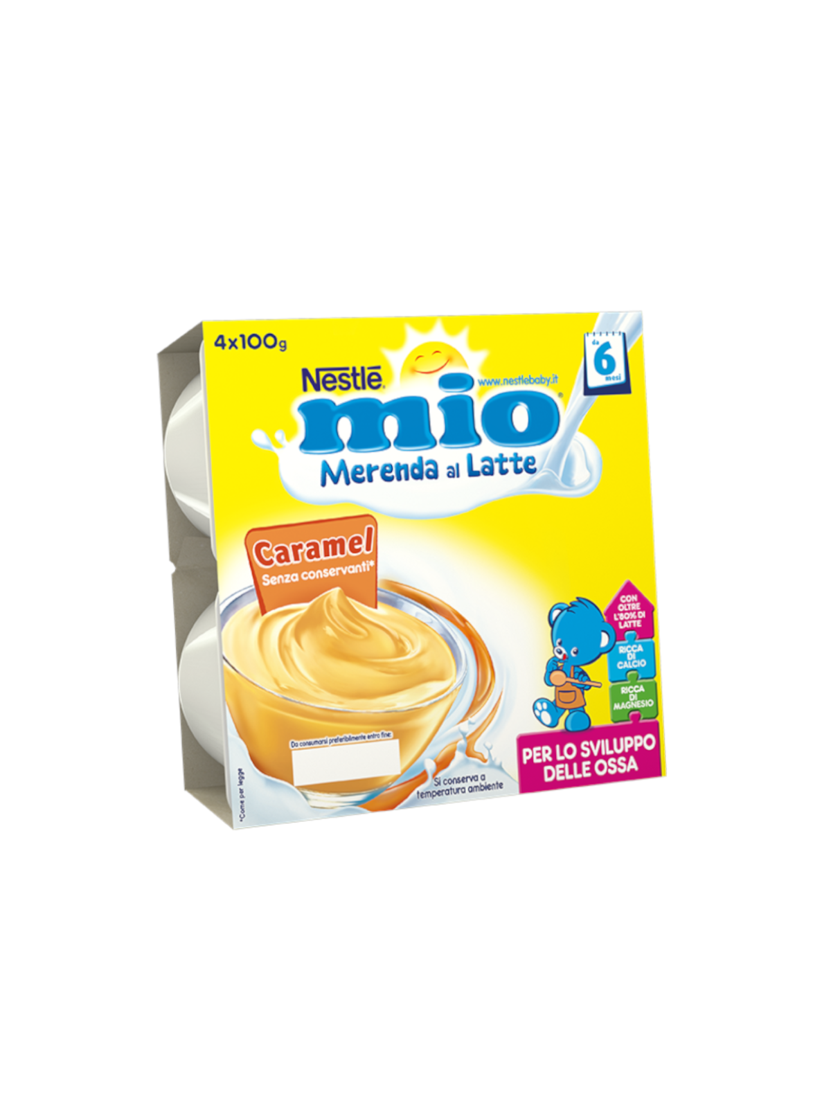 Nestle' - merenda lattea caramel 4x100 gr - NESTLE'