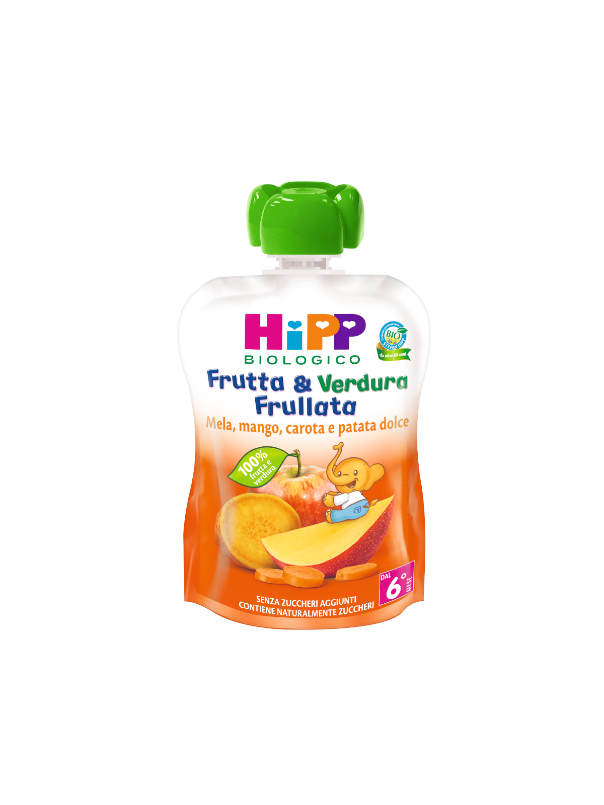 Frutta e verdura frullata mela mango carota patata dolce 90 gr - HiPP