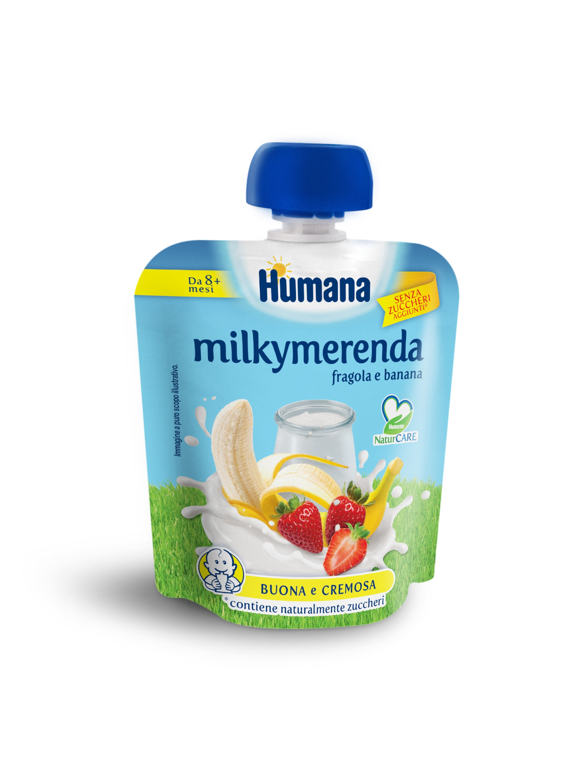 Humana milkymerenda fragola e banana 100 gr - HUMANA