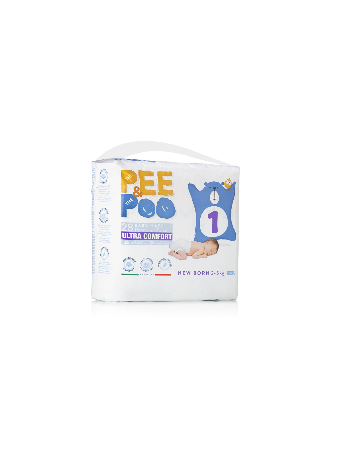 Pee&amp;poo new born taglia 1 - 28 pz - 