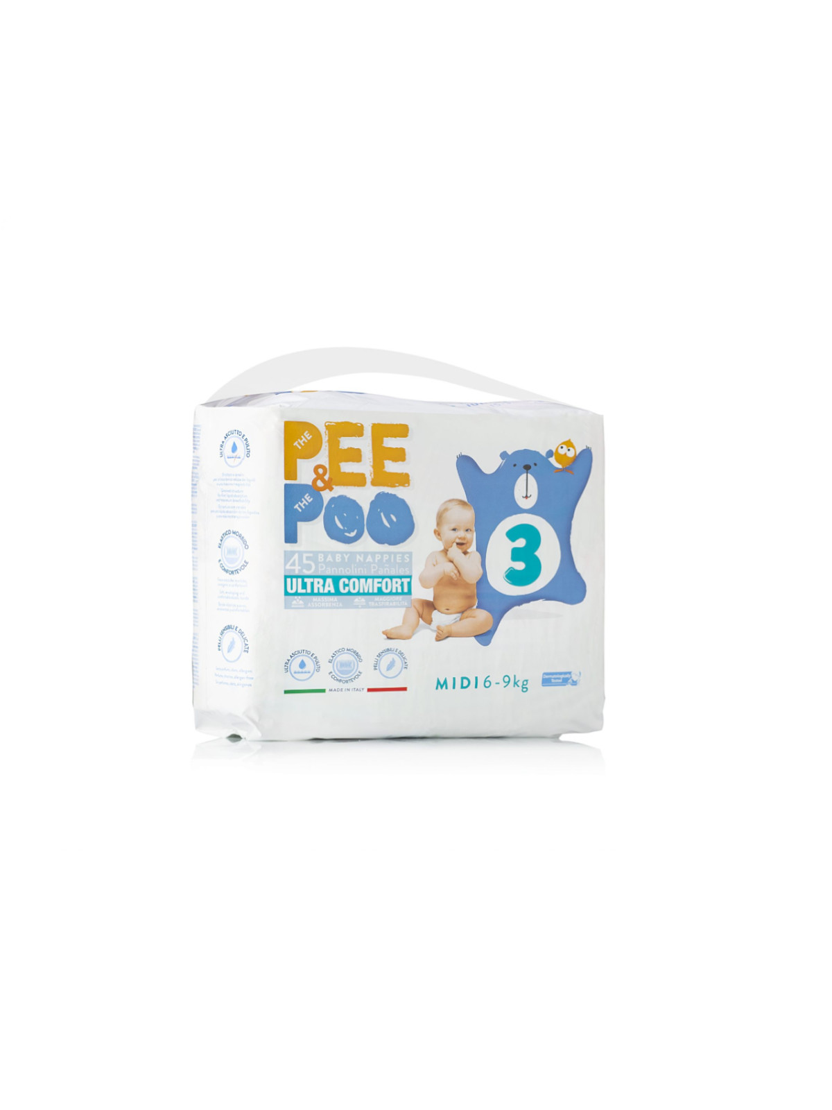 Pee&poo midi taglia 3 - 45 pz -