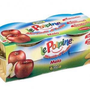 Polpa di mela bio 4x100gr - Le Polpine