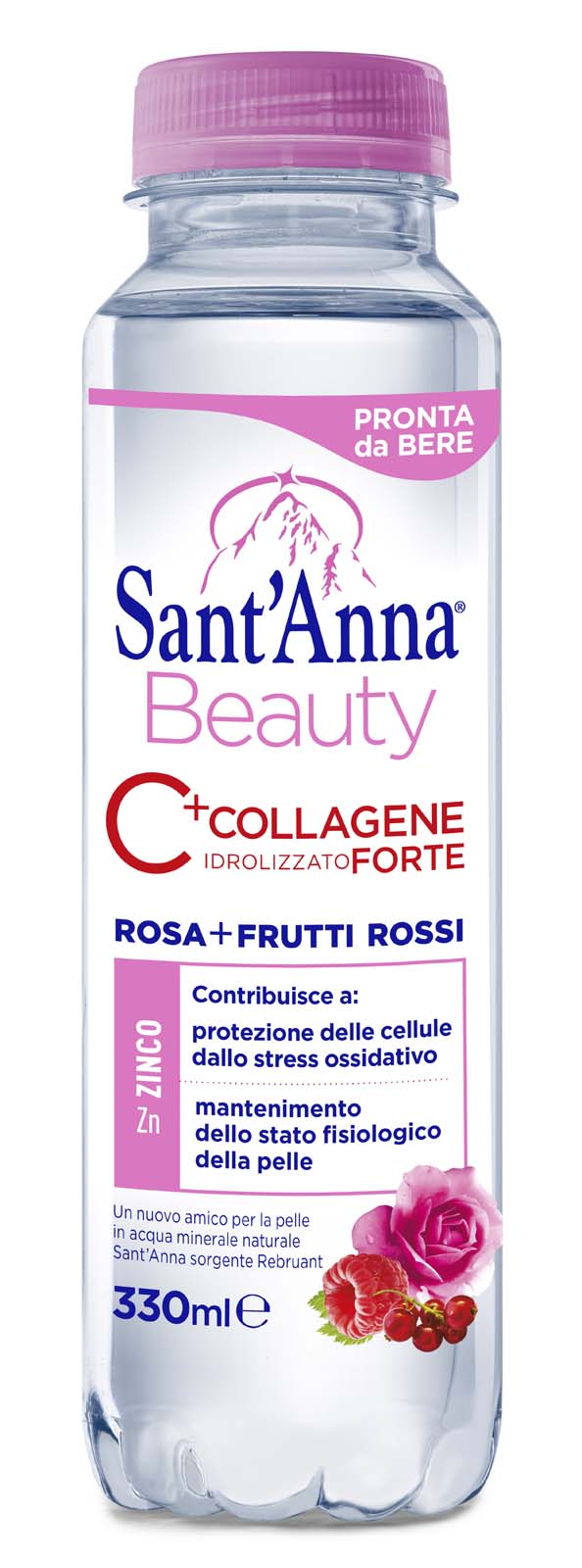 Sant'anna beauty 0,33l collagene rosa e frutti rossi - Sant'Anna Beauty