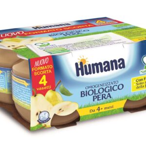 Humana omogeneizzato biologico pera 4x100g - Humana