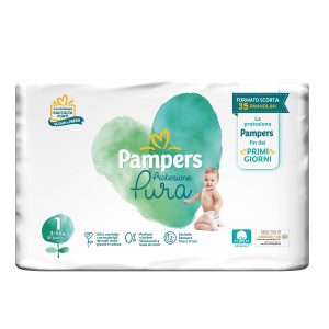 Pampers - naturello new born, taglia 1, confezione da 35 pannolini - Pampers