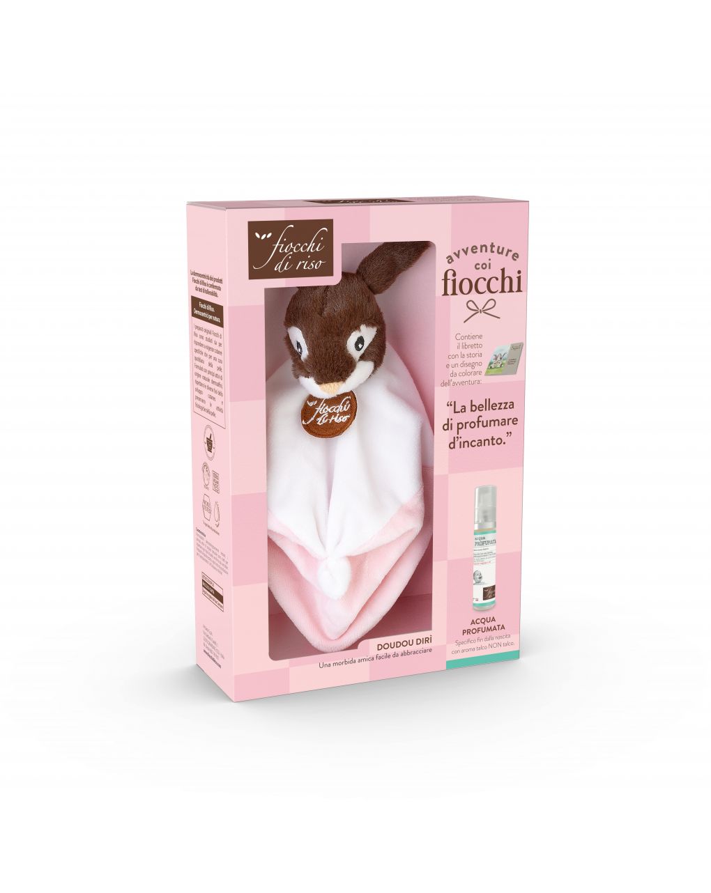 Cofanetto avventure doudou rosa - Fiocchi di Riso