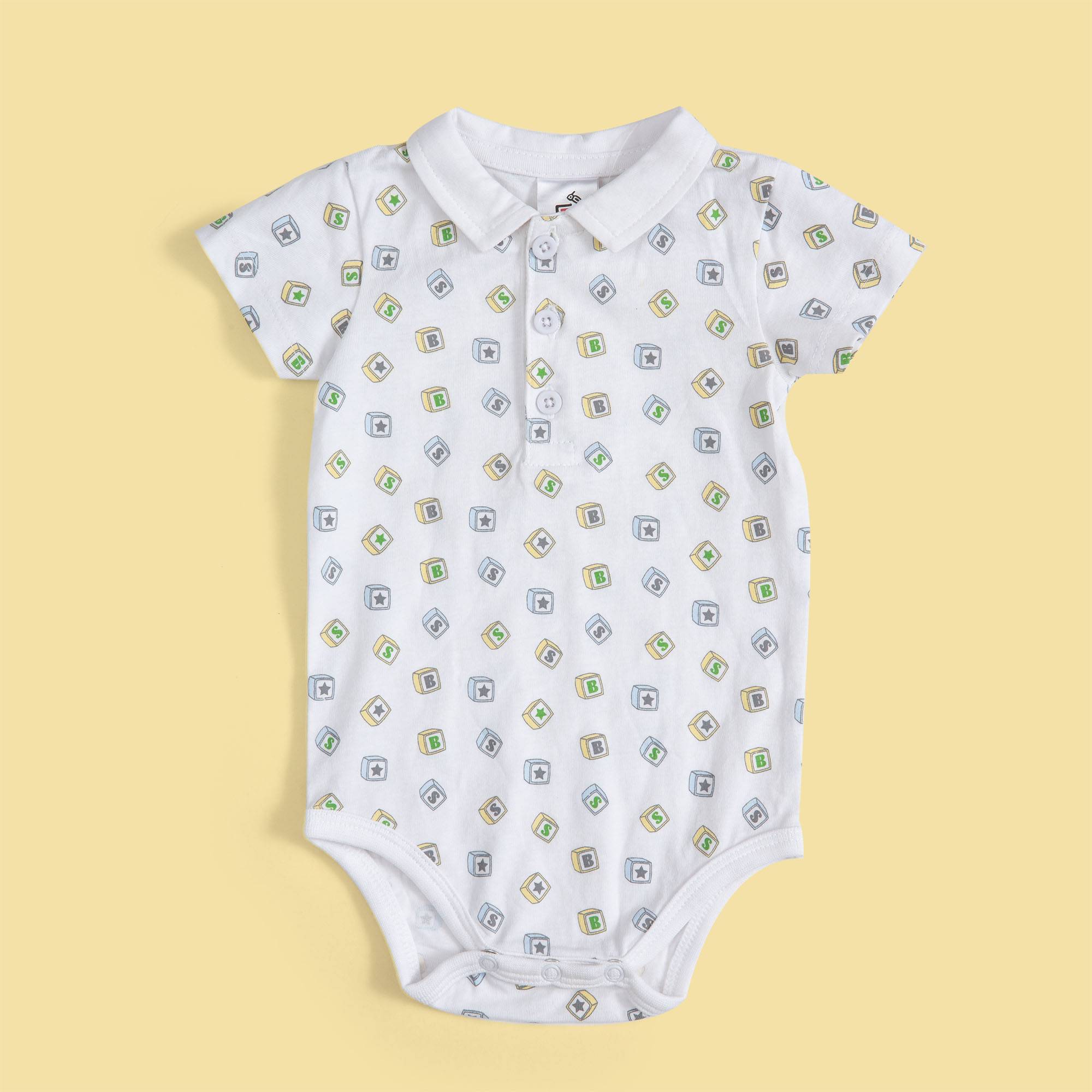 Mawi body con fantasia cubi giocattolo - Mawi