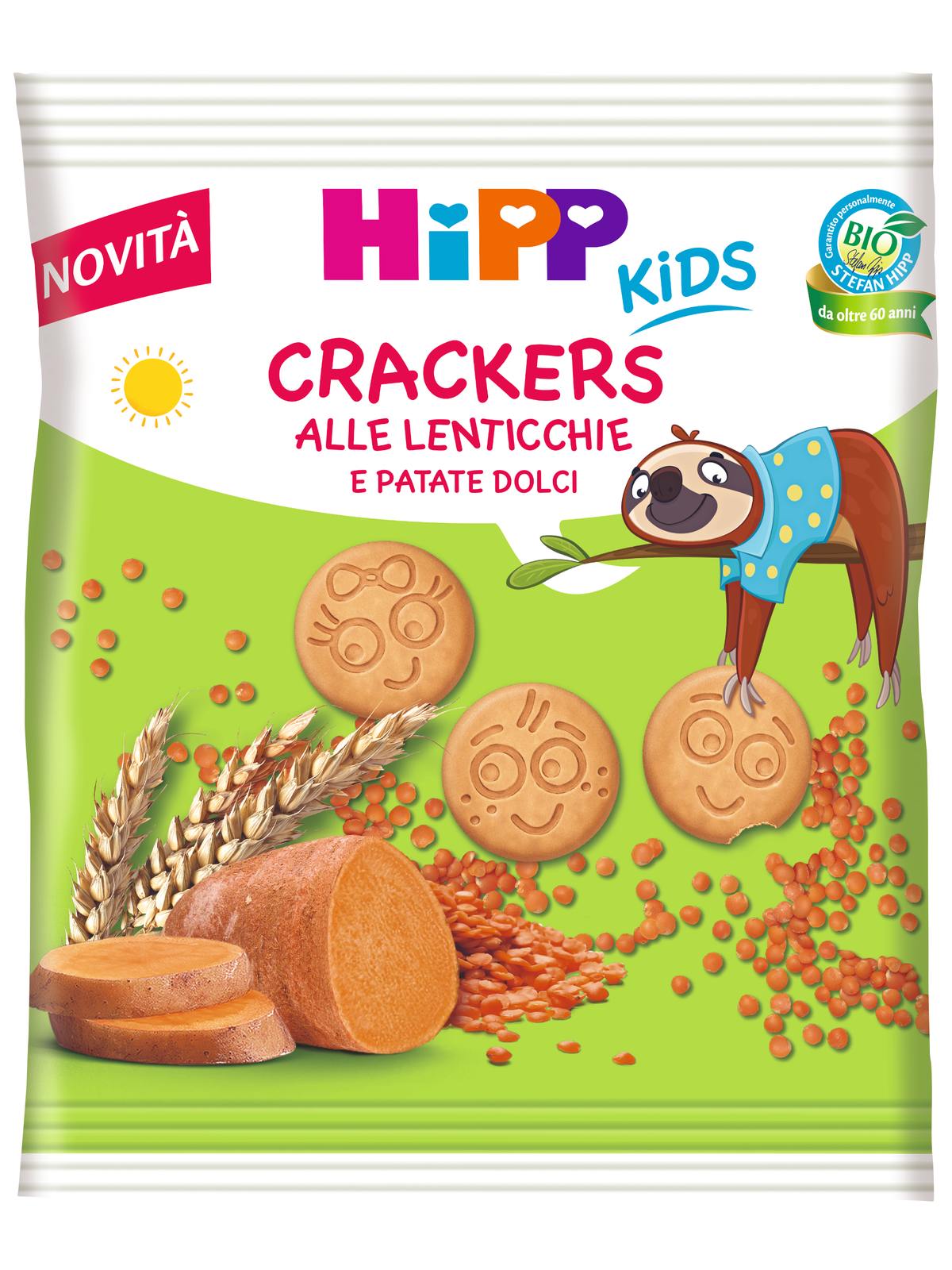 Hipp crackers alle lenticchie e patate dolci 80g - Hipp