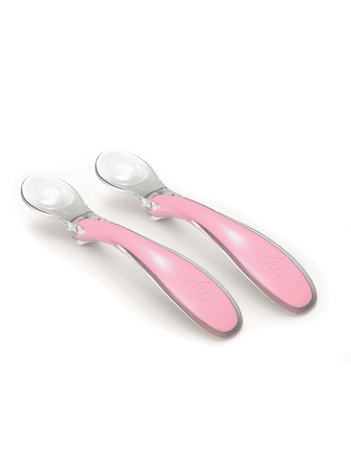 Set 2 cucchiai in silicone rosa cool! - easyeating 8480 - Nuvita