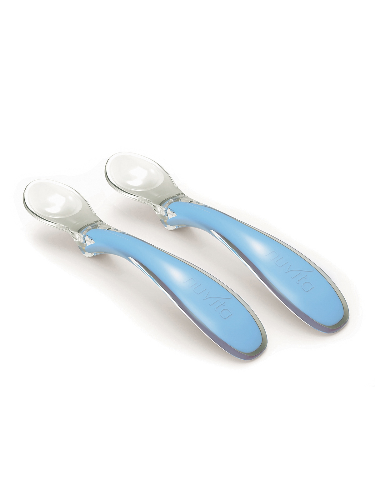 Set 2 cucchiai in silicone blu cool! - easyeating 8480 - Nuvita