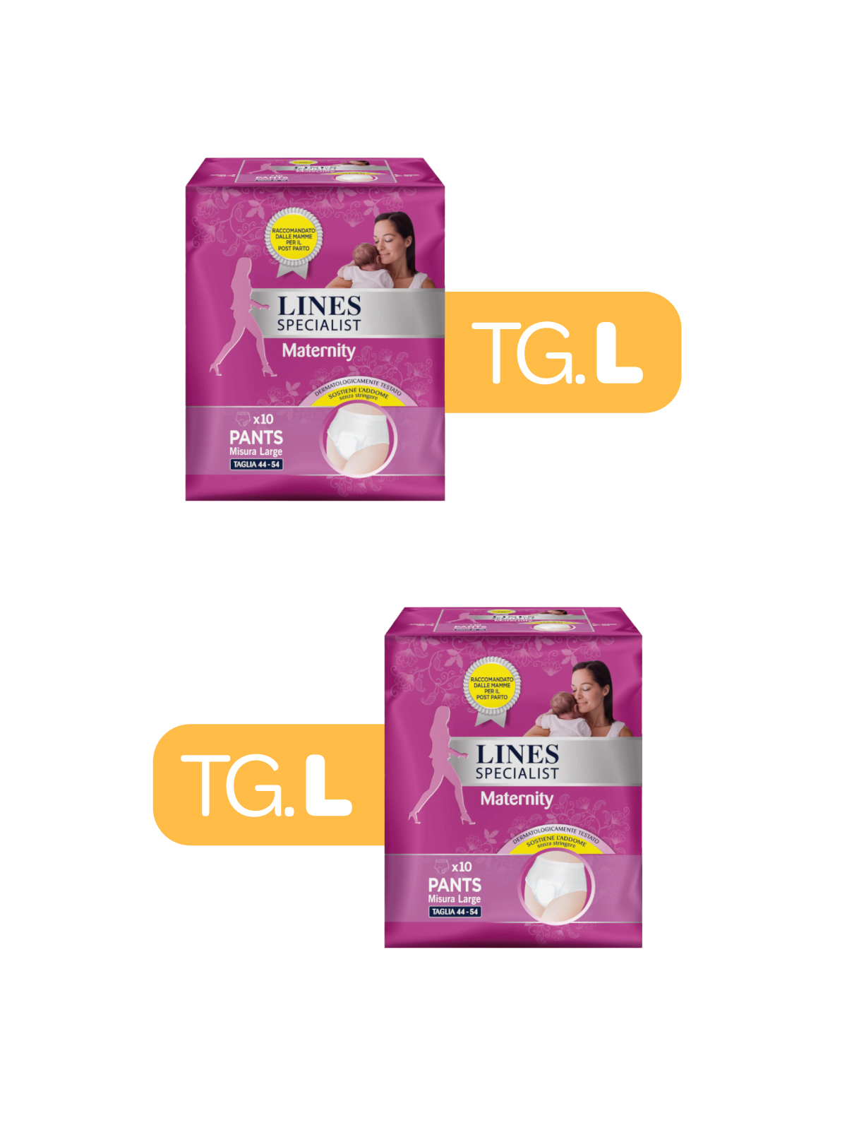 Lines- 2x maternity tg l 10 pz -