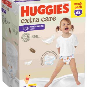 Huggies extra care mutandina unisex mega pack tg.5 68 pezzi - Huggies