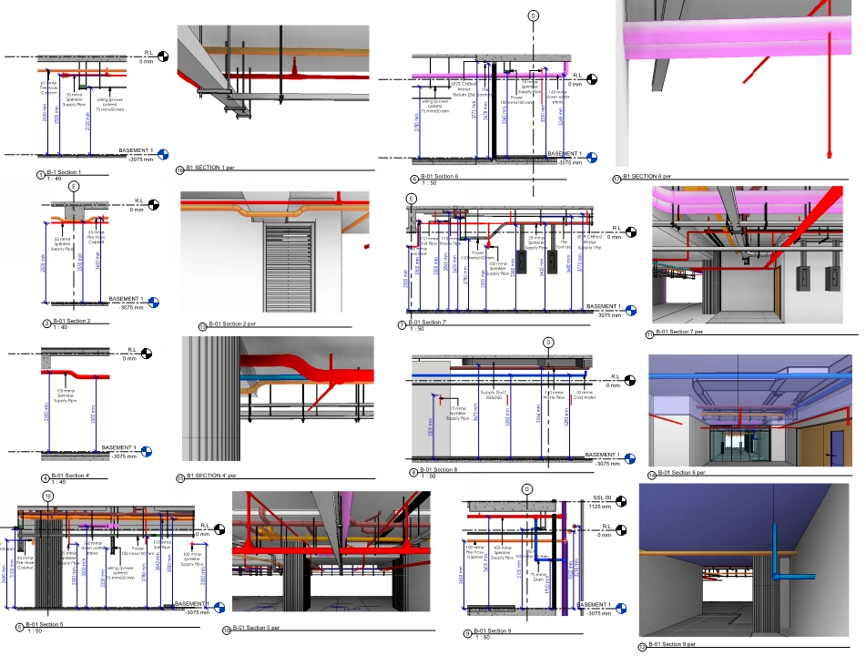 Coordinated Sectional Detail