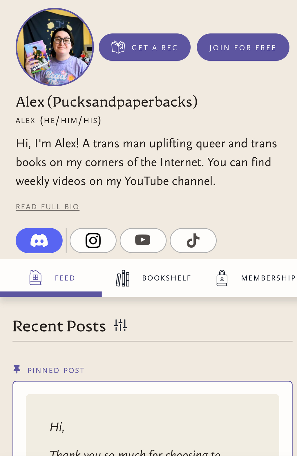  Get a FREE book recommendation from me! 📚