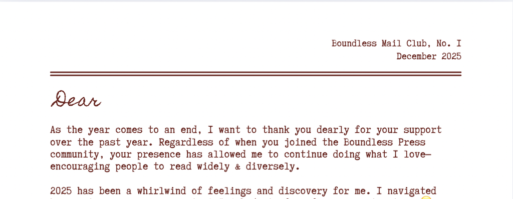 December Mail Club: DIGITAL VERSIONS <3 