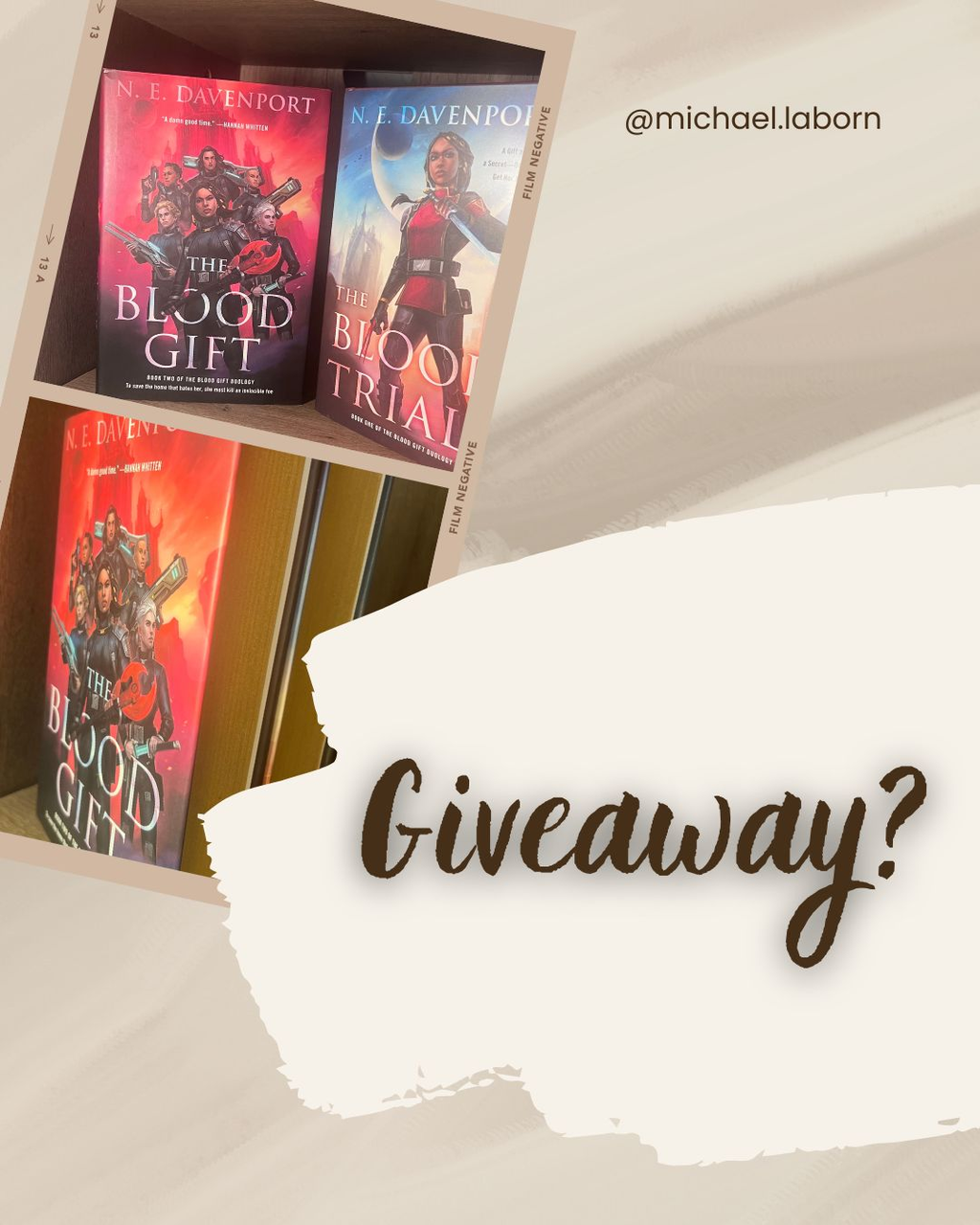 GIVEAWAY: Signed copies of The Blood Gift duology with golden edges