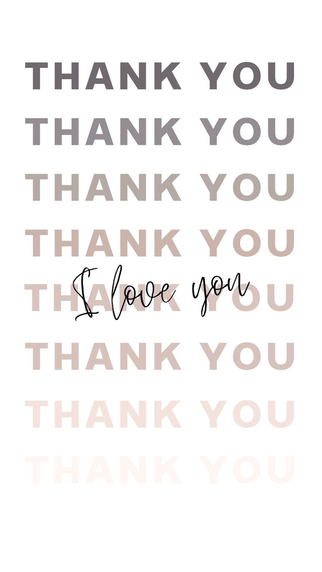 I Love You... say it back or else. (Kidding, but thank you!).