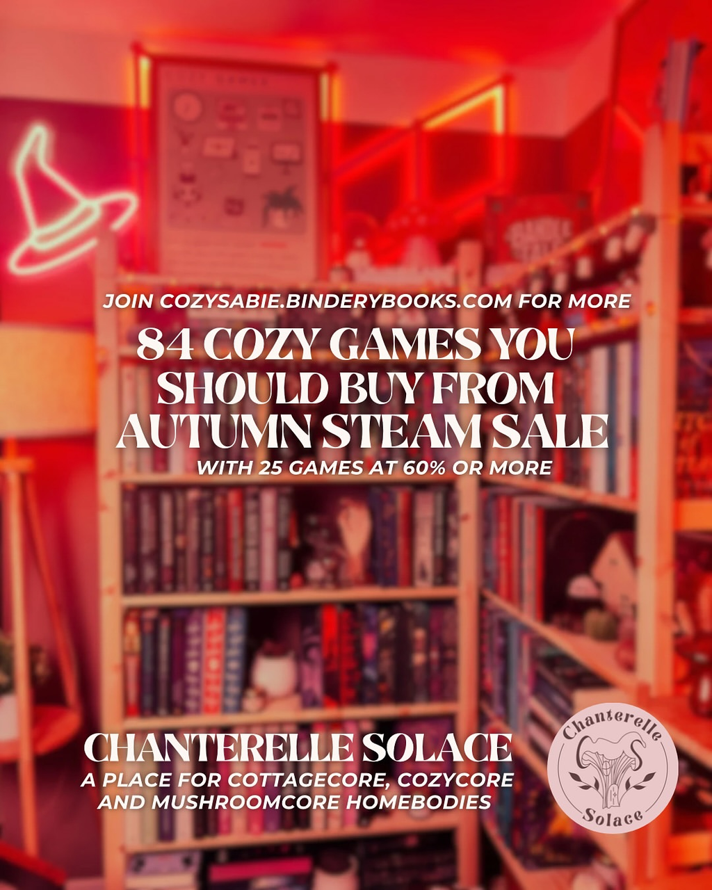 84 Cozy Games on Sale now till October 6th for Autumn Steam Sale🤎