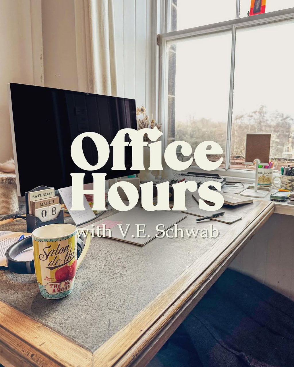 Want an exclusive peek into V.E. Schwab’s writing space? 