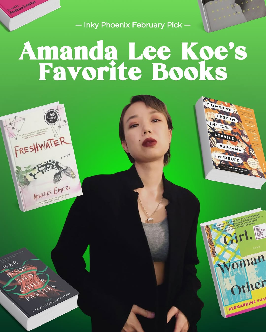 SISTER SNAKE author Amanda Lee Koe’s favorite books